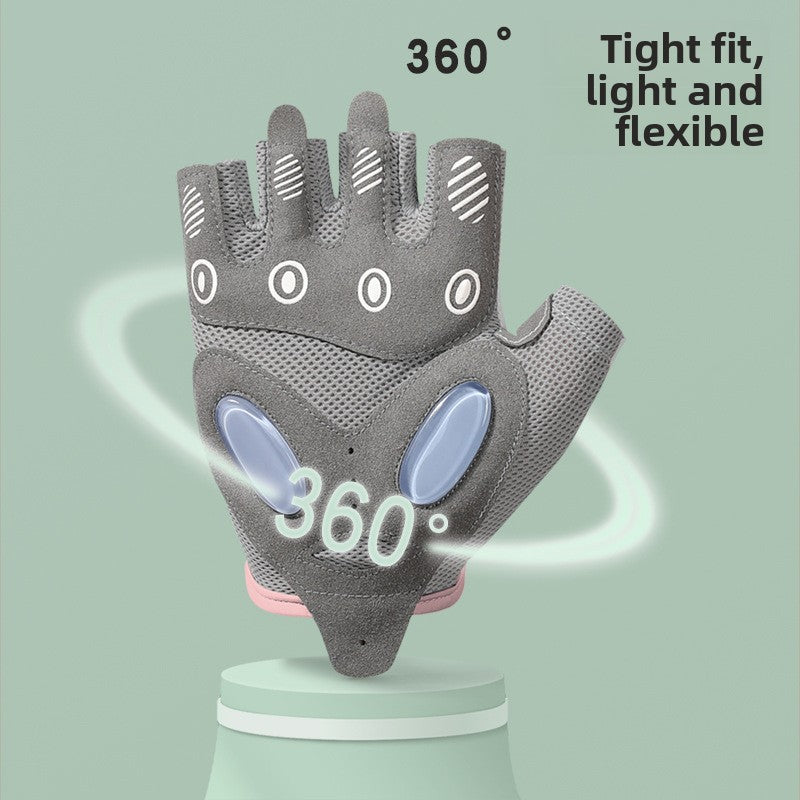 Women's Non-slip Air Cushion Sports Fitness Gloves