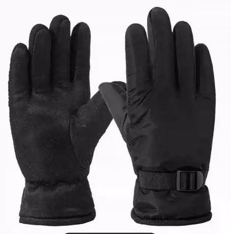 Thickened warm gloves