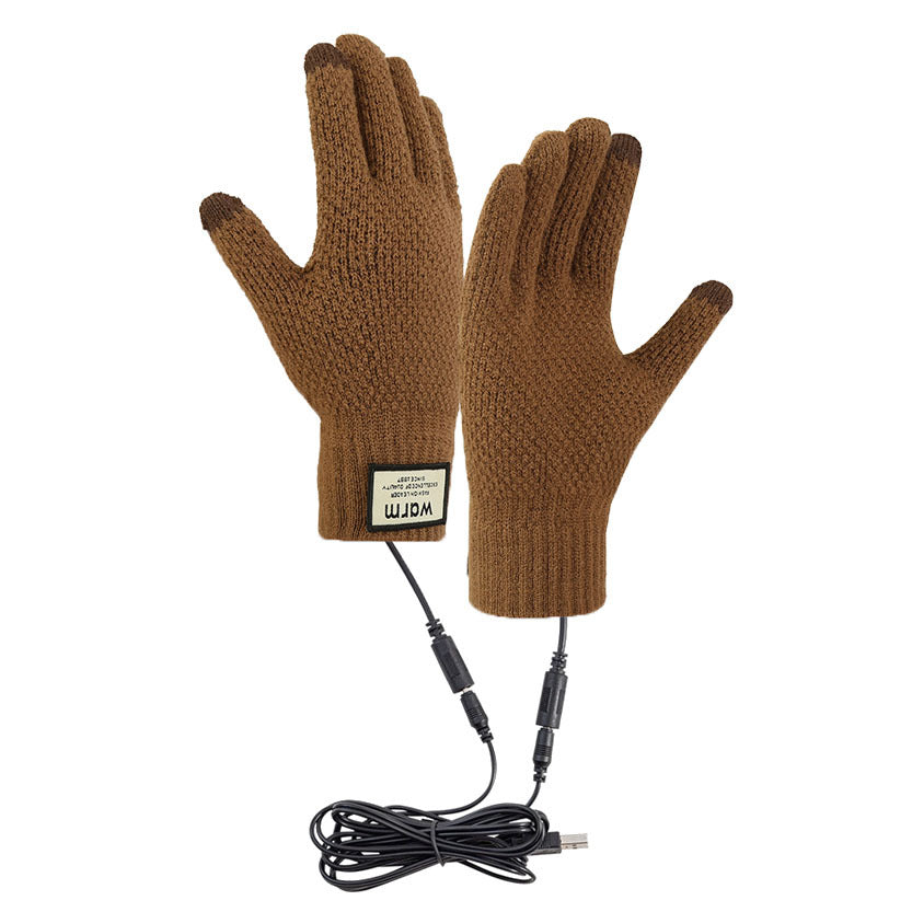 USB Heating Touchscreen Gloves