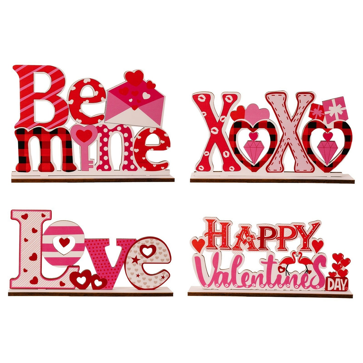 Love letter heart-shaped hollow decorative ornament