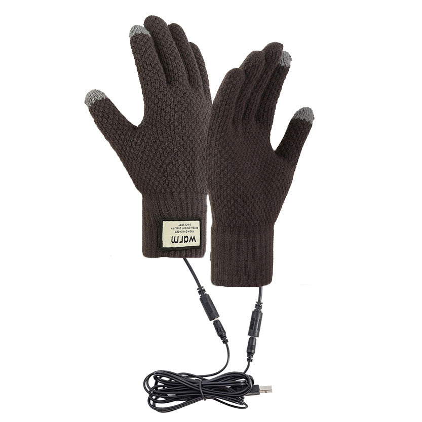 USB Heating Touchscreen Gloves