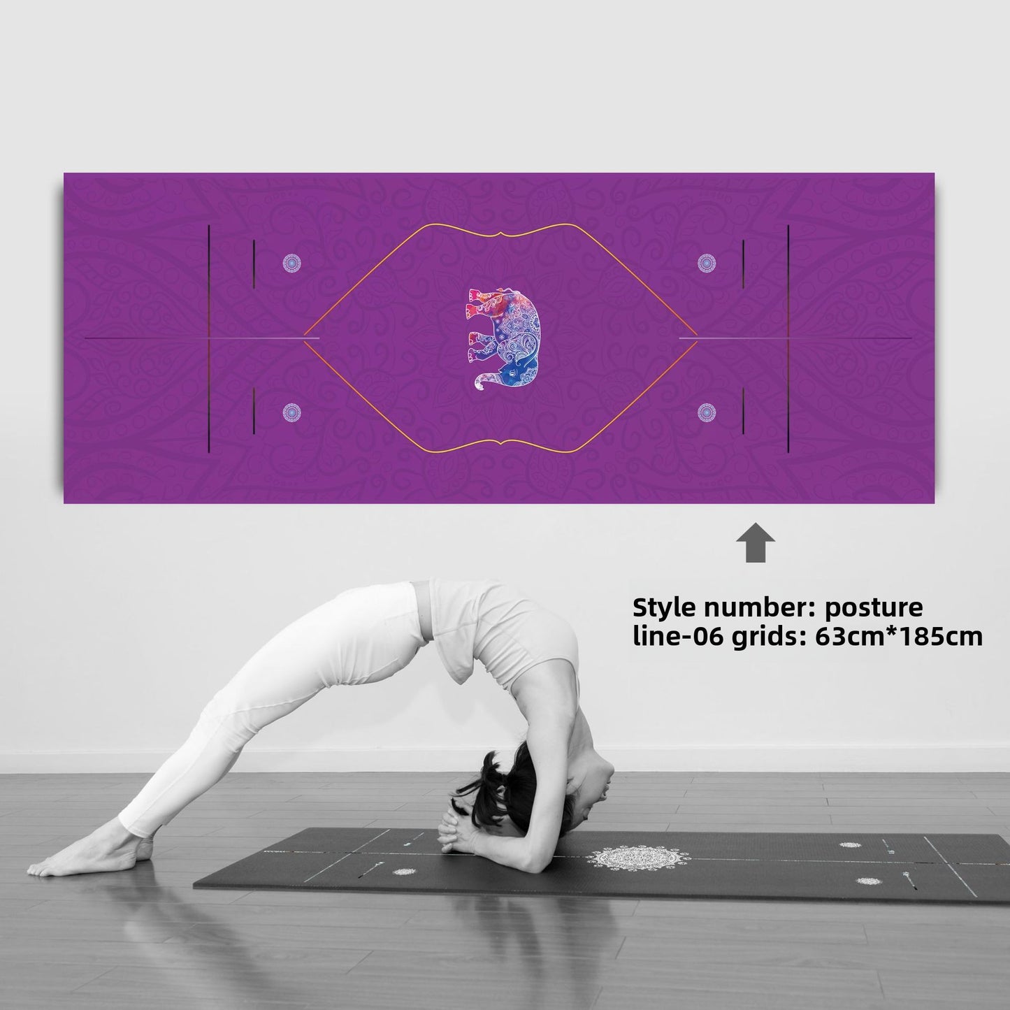 Yoga Mat Towel with Anti-Slip and Sweat Absorption