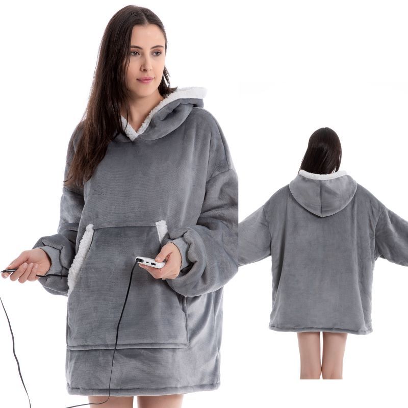 Wearable USB Electric Heating Blanket with Adjustable Temperature