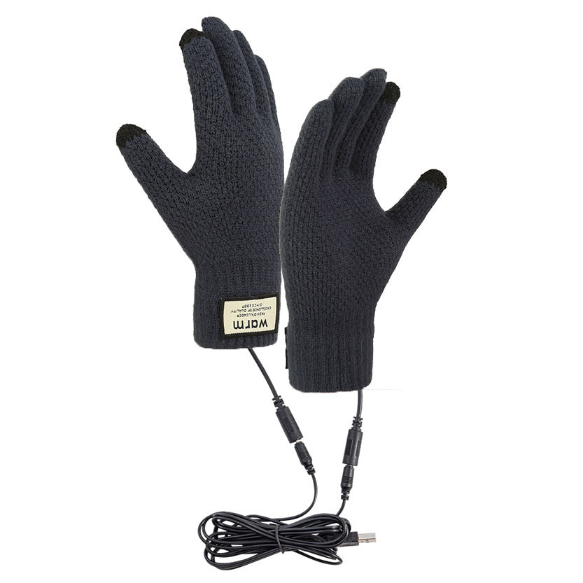 USB Heating Touchscreen Gloves