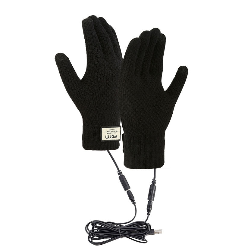 USB Heating Touchscreen Gloves