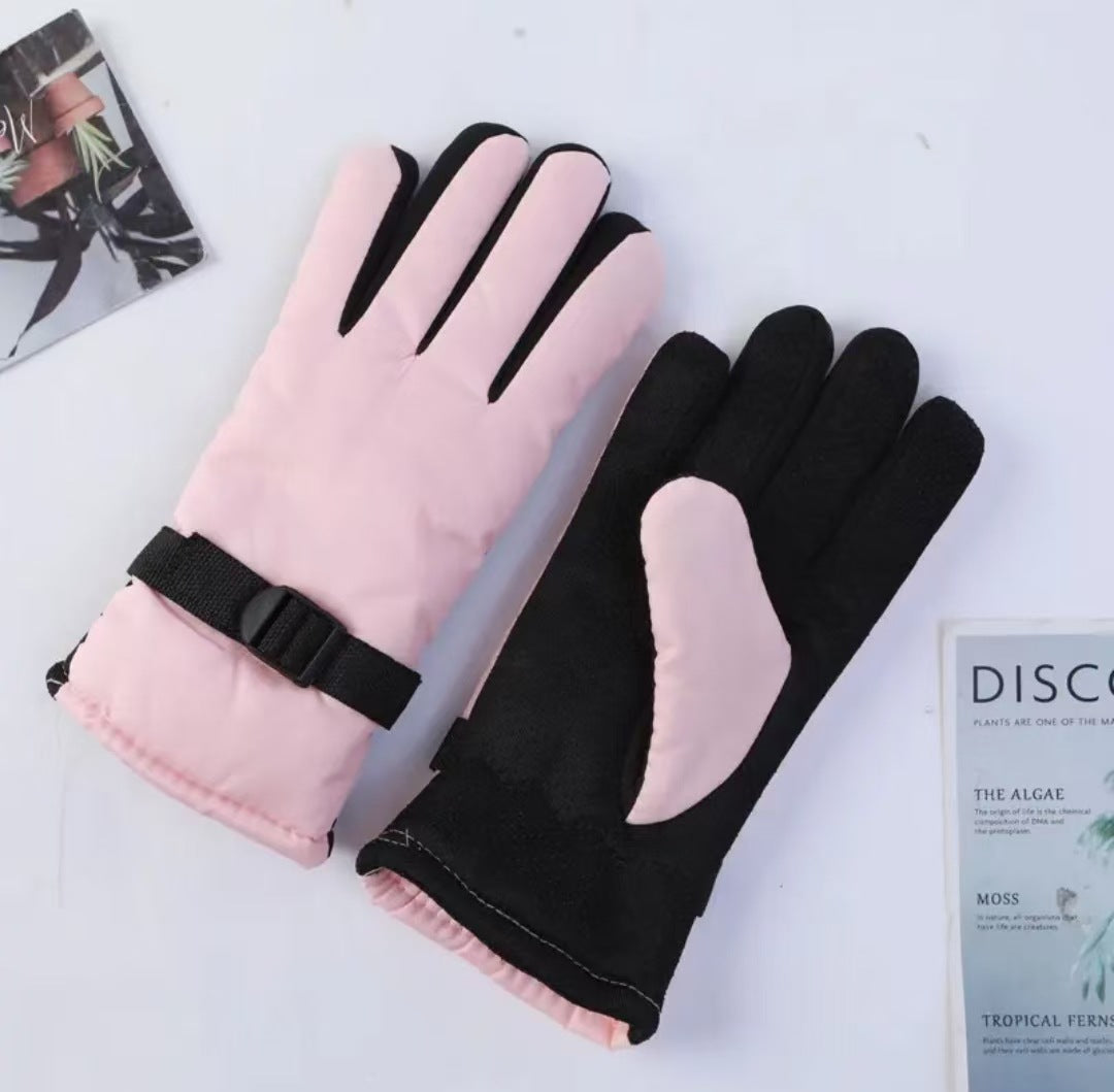 Thickened warm gloves