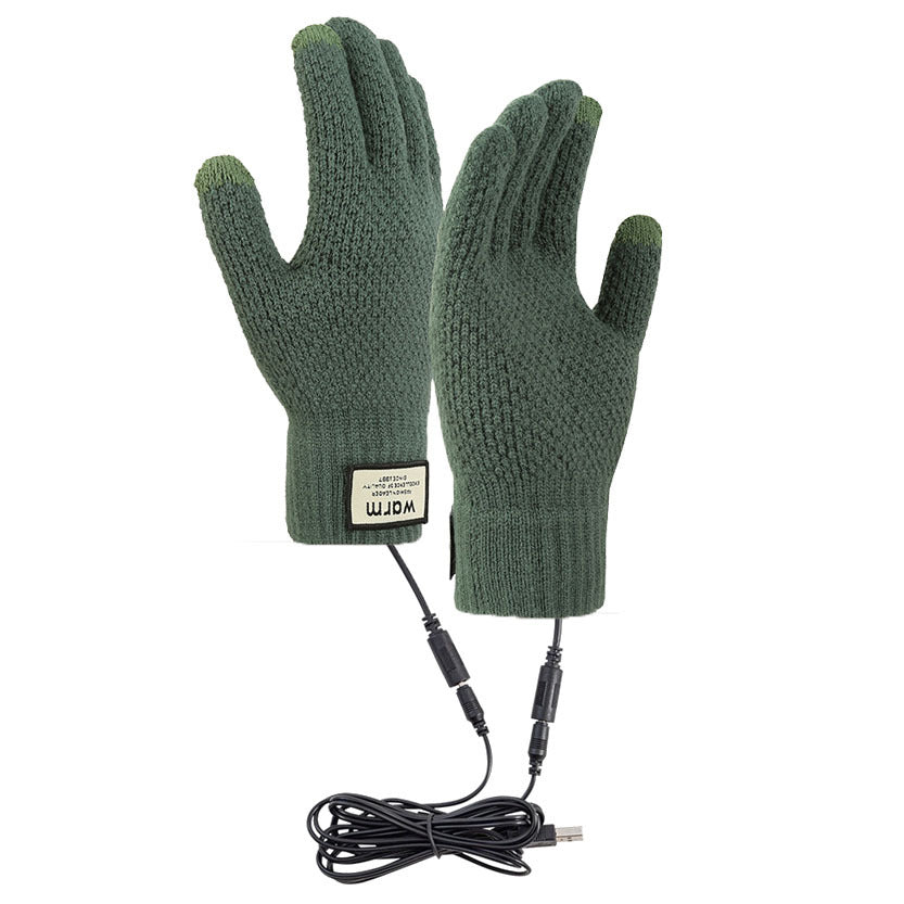 USB Heating Touchscreen Gloves