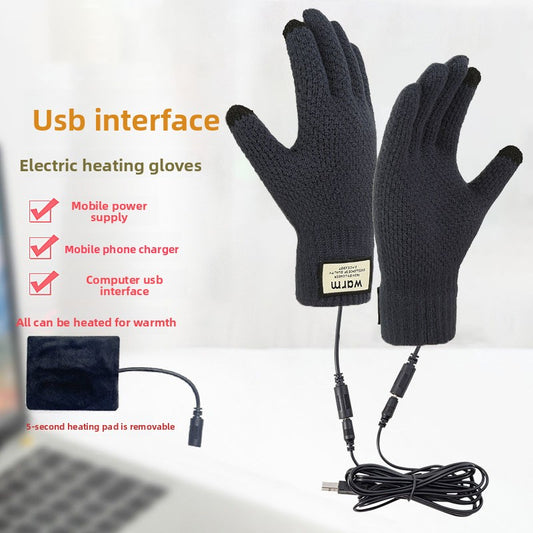 USB Heating Touchscreen Gloves