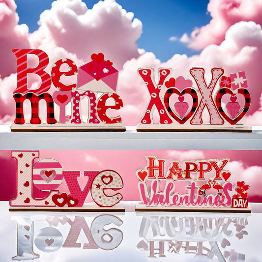 Love letter heart-shaped hollow decorative ornament